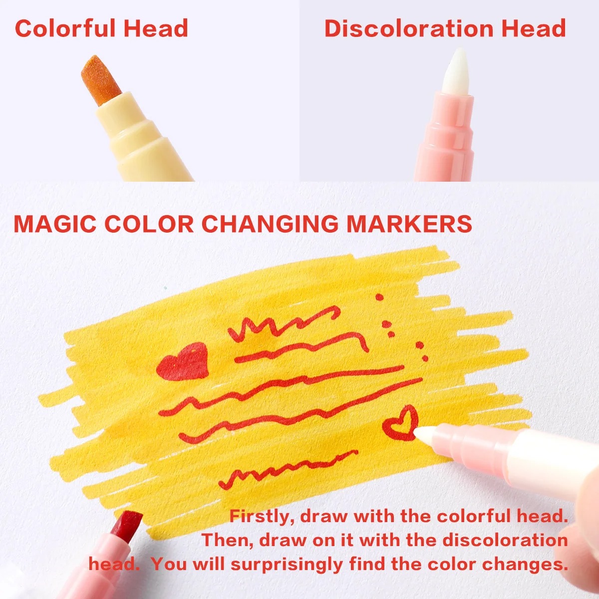 12pcs Double-ended Magic Color - огляд і ціна Pastel Highlighter Set Double Ended