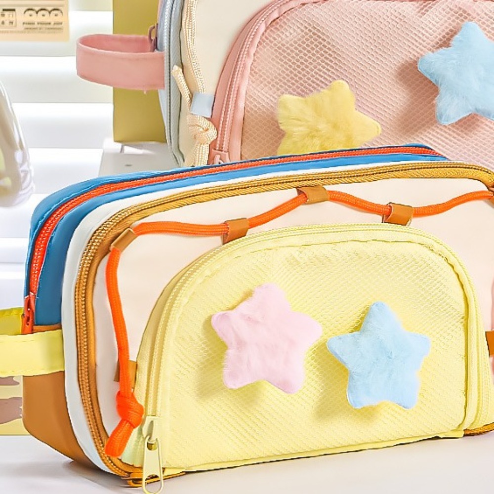 7 Multilayer Y2K Star Statione - огляд і ціна Aesthetic Large Pencil Case Pouch