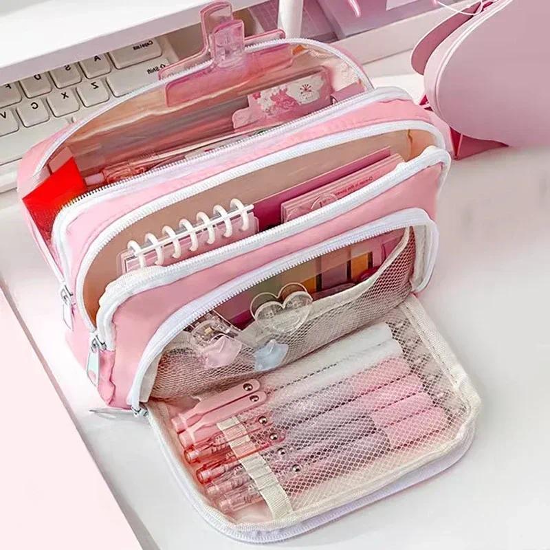Portable Large Capacity Aesthe - огляд і ціна Aesthetic Large Pencil Case Pouch