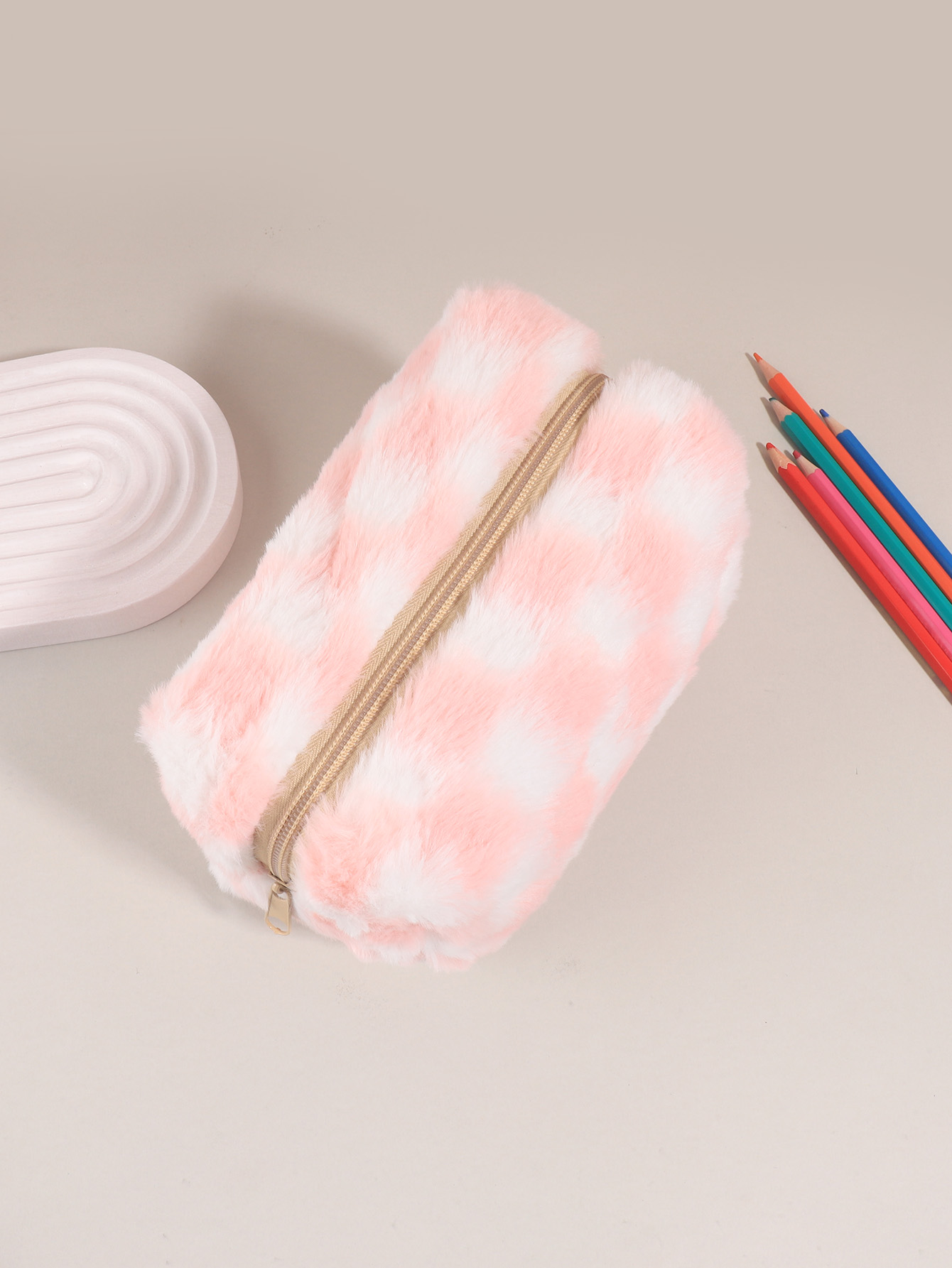 Cute Korean Checkered Pencil C - огляд і ціна Aesthetic Large Pencil Case Pouch