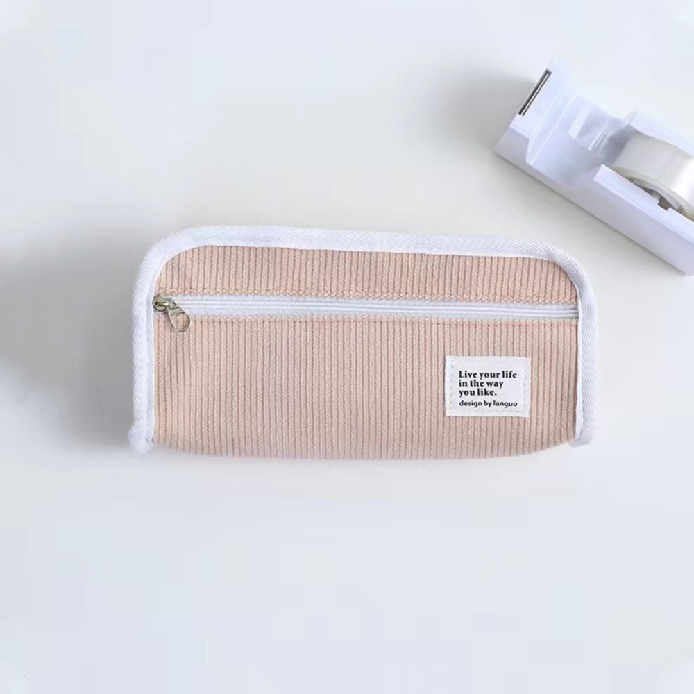 Pink Blue Grey Ins Stationery  - огляд і ціна Aesthetic Large Pencil Case Pouch