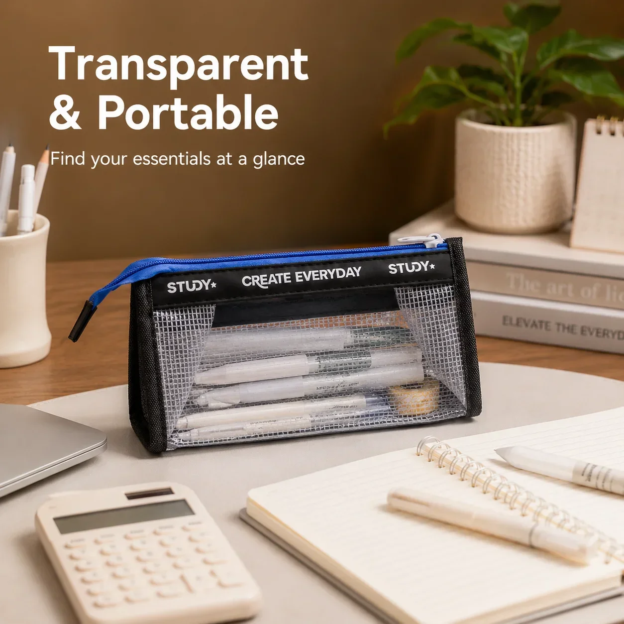 Clear Pencil Case, Large Capac - огляд і ціна Aesthetic Large Pencil Case Pouch