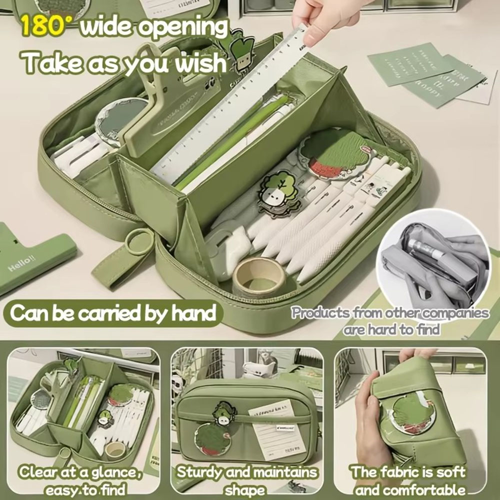 Ins Large Capacity Volcano Pen - огляд і ціна Aesthetic Large Pencil Case Pouch