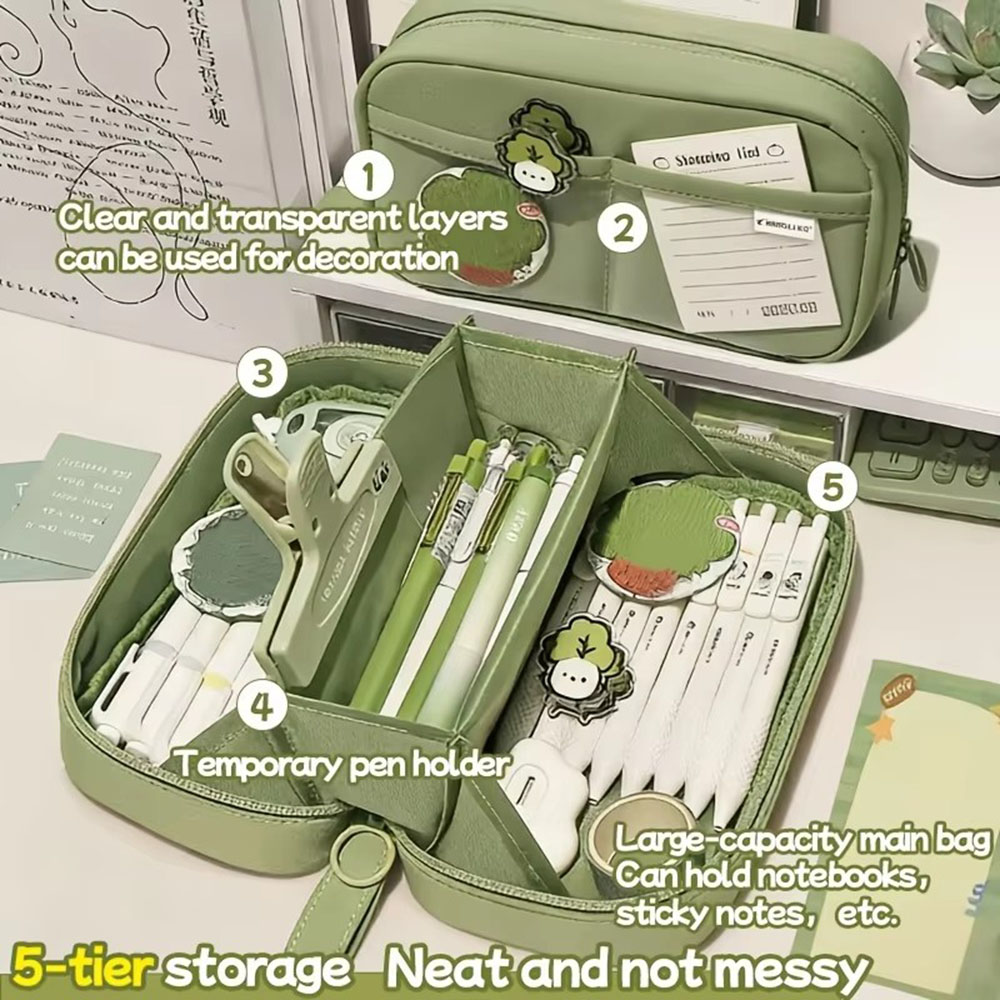 Ins Large Capacity Volcano Pen - огляд і ціна Aesthetic Large Pencil Case Pouch