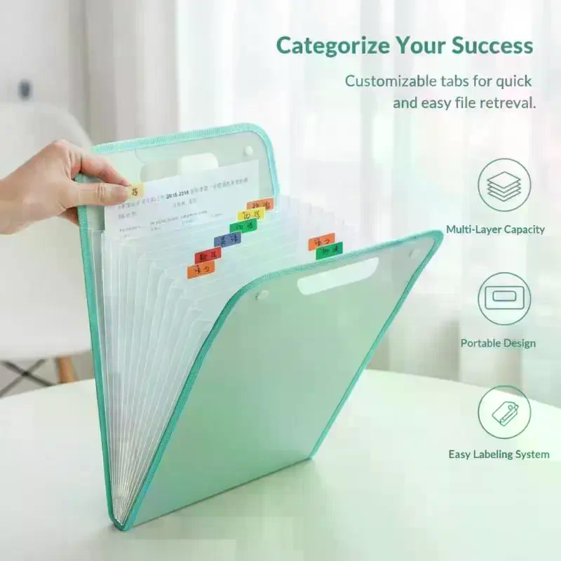 13 Pockets Expanding File Fold - огляд і ціна Expandable Accordion File Folder 13 Pockets