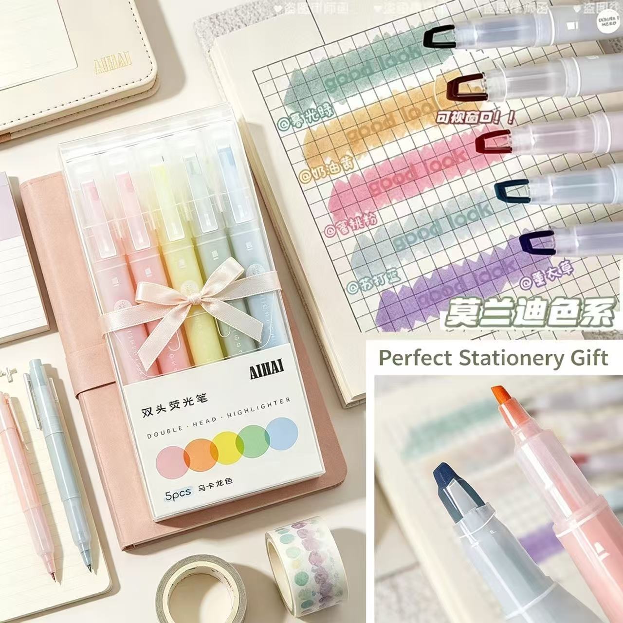 5-25 Colors/Set Double Unique  - огляд і ціна Pastel Highlighter Set Double Ended