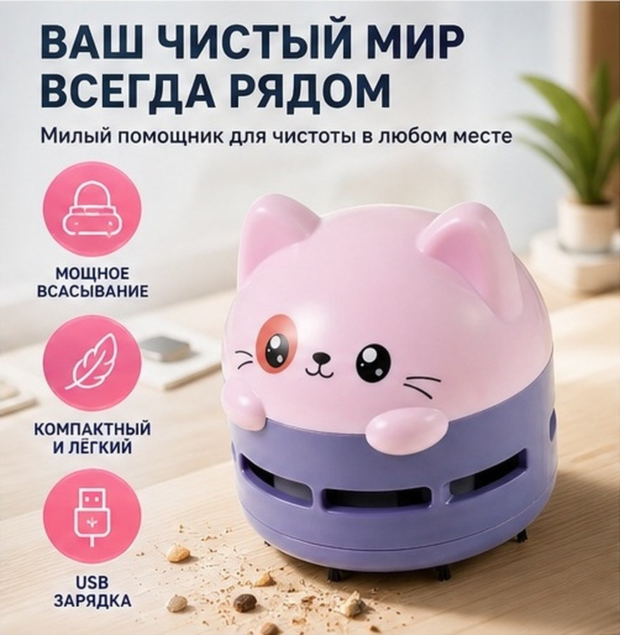 Mini Vacuum Cleaner for Desk D - огляд і ціна Mini Desktop Vacuum Cleaner For Eraser Dust